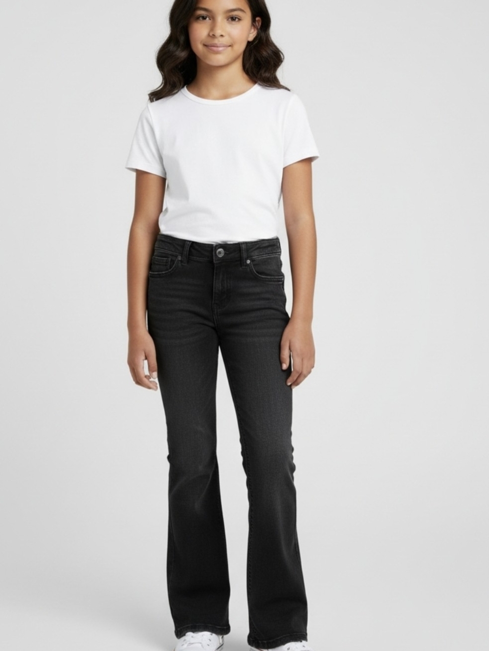 Guess Girls Black Flared Jeans